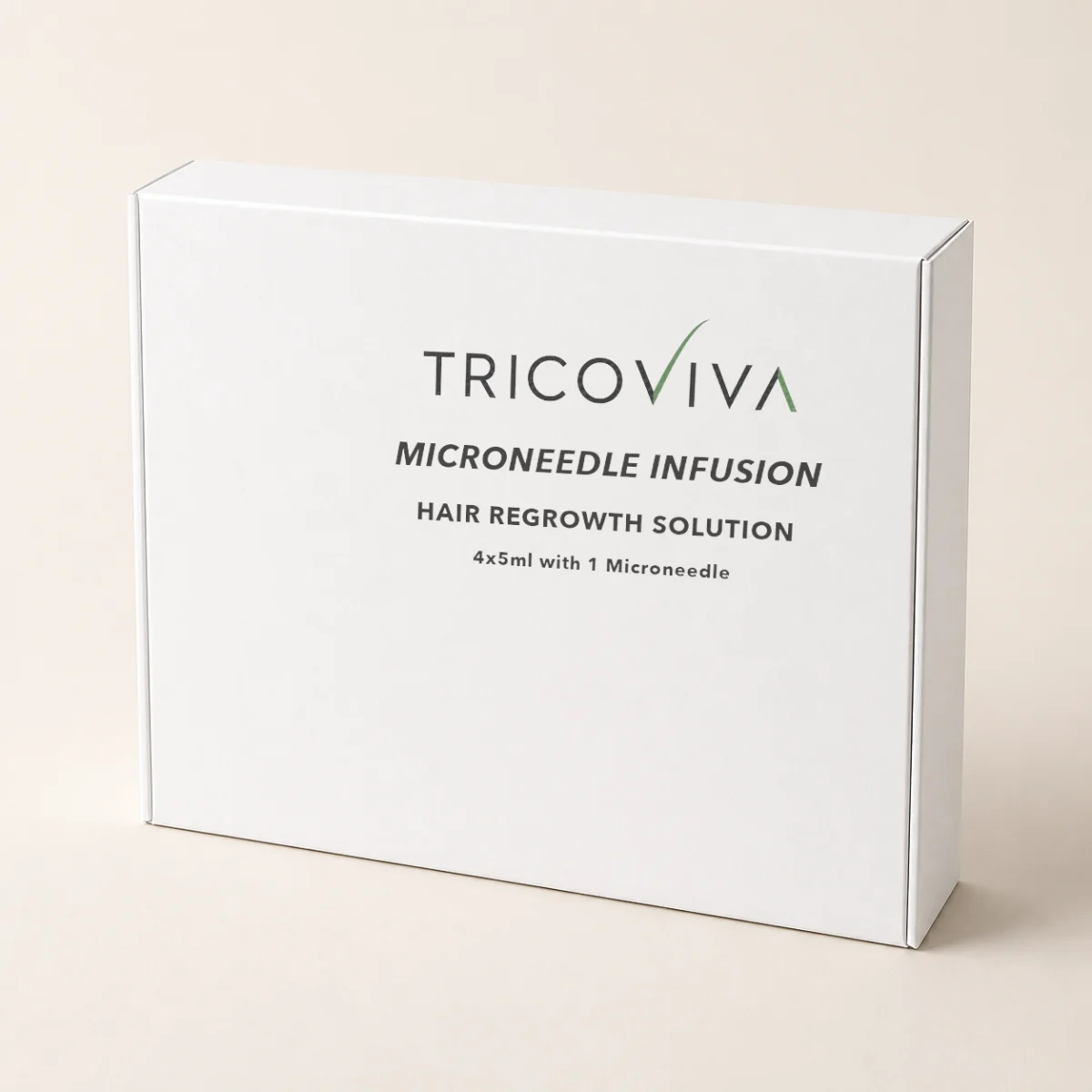 The closed white box of the TricoViva kit